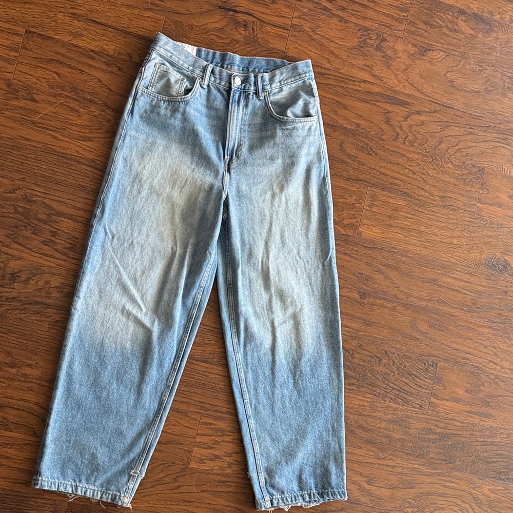 H&M Light Blue Baggy Jeans